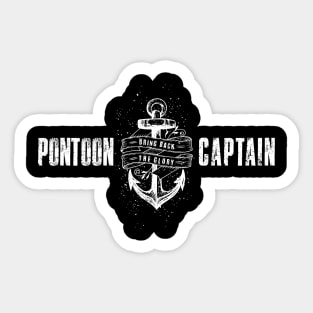 Pontoon Captain Sticker